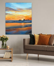 Load image into Gallery viewer, West Coast Sunset 1, British Columbia, Fine Art Canvas Print
