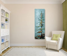 Load image into Gallery viewer, Tall Tree 3 - Mighty Doug, Acrylic on Canvas 30x10
